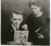 Remigio Cuminetti e sua moglie Albina Protti in una foto del 1925-26.