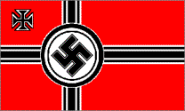La bandiera della Germania nazista.